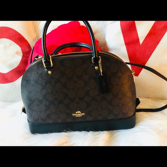 👜Coach Brown/Black SIG SIERRA SAT - Picture 5 of 5